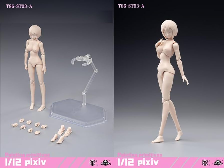 Amazon.co.jp: 86TOYS 1/12 女性 美少女 アクションフィギュアボディ