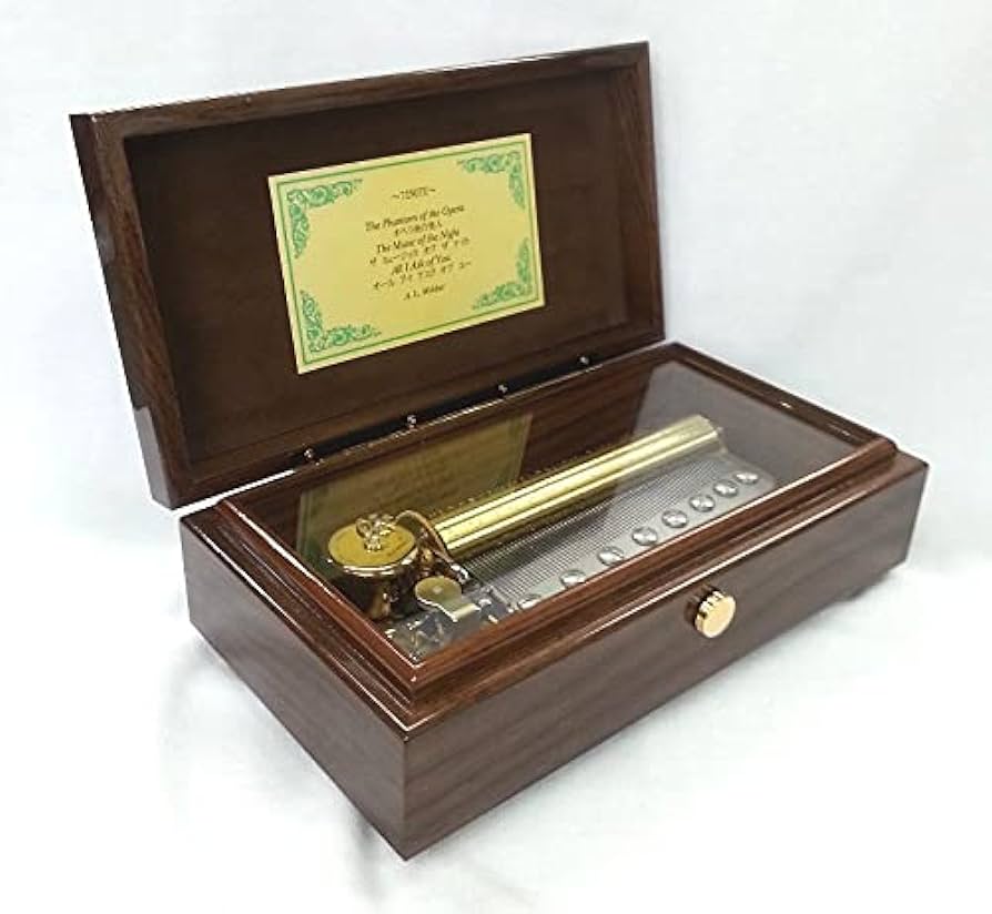 Amazon | 最高級 オルゴール〔72弁〕ウォールナット「曲目(3曲入り