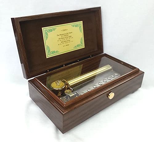 Amazon | 最高級 オルゴール〔72弁〕ウォールナット「曲目(3曲入り