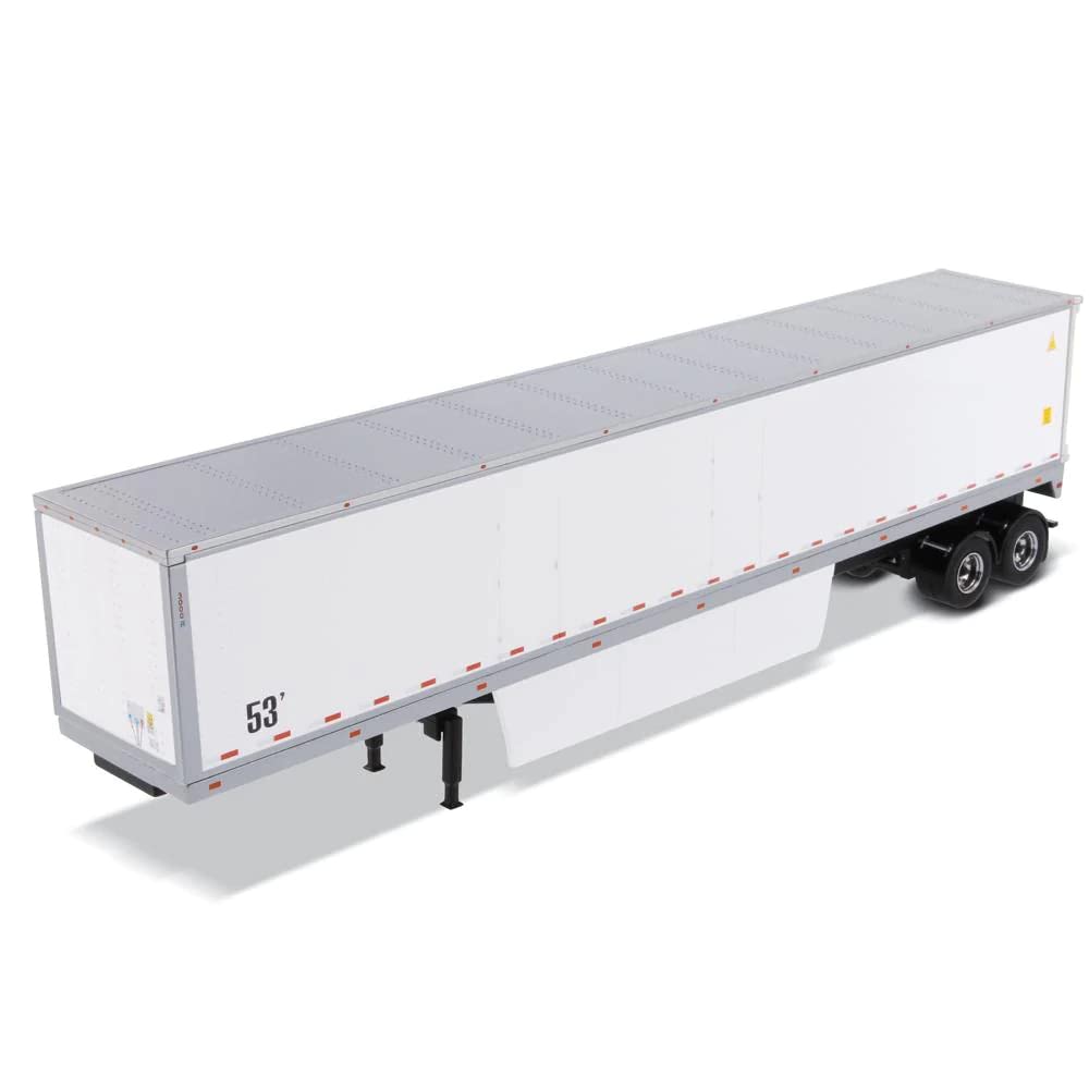 Amazon.com: 53' Dry Cargo Van Trailer White Transport Series 1/50