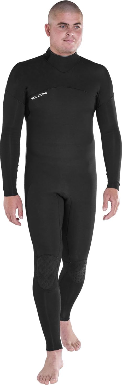 Volcom Men's Modulator 4/3mm Back Zip Full Wetsuit - Black - L