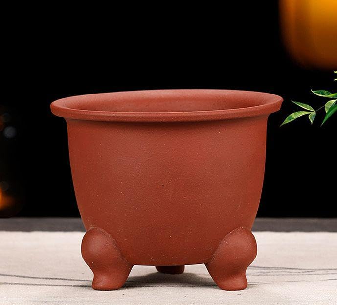 Amazon.co.jp: 中國宜興 盆栽鉢 植木鉢 小品盆栽鉢 大品盆栽鉢 赤泥