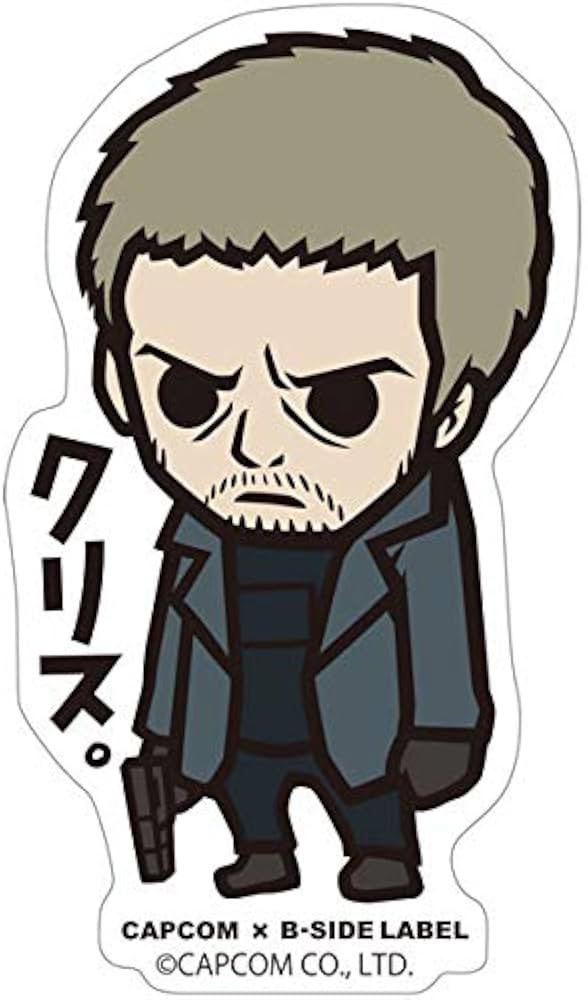 Amazon.co.jp: CAPCOM×B-SIDE LABELステッカー バイオハザード クリス
