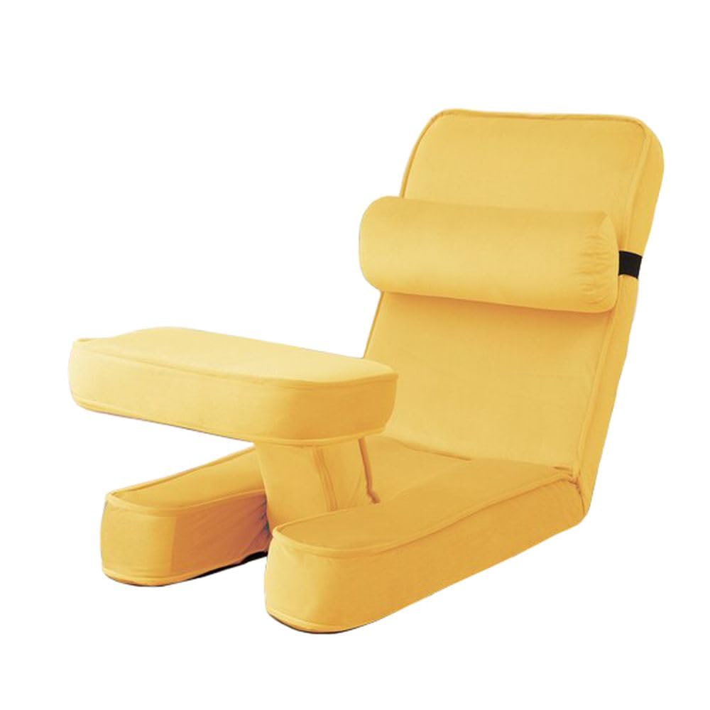 Amazon｜ニトリ(NITORI) ゲーミング座椅子2 ベロア イエロー 幅49×奥行