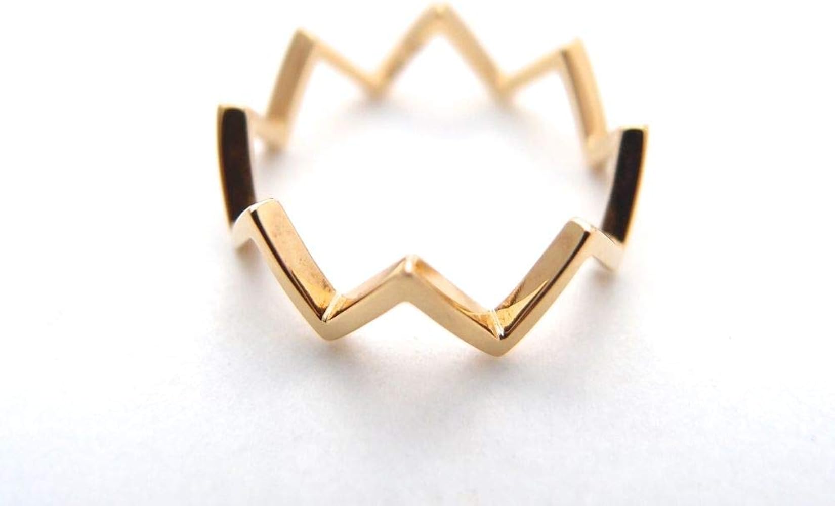 Amazon | K18ギザギザリング【G2MIX】オリジナル ゴールドジュエリー