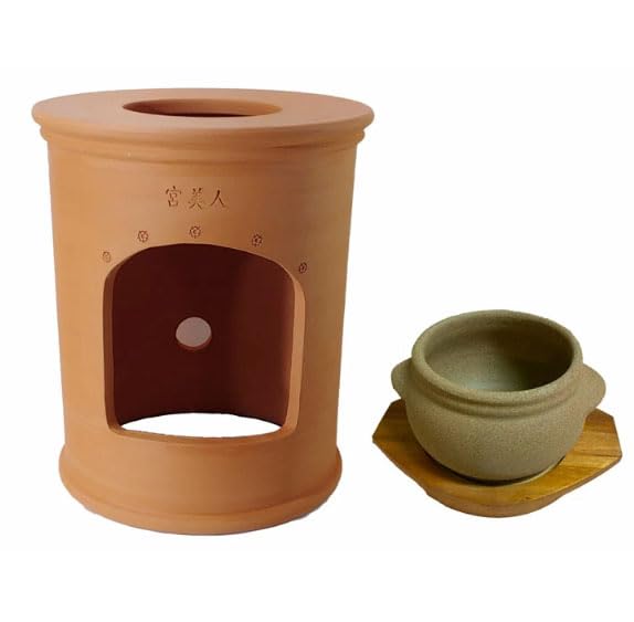 Amazon.co.jp: 黄土ヨモギ蒸し椅子と黄土壺セット,黄土よもぎ蒸し