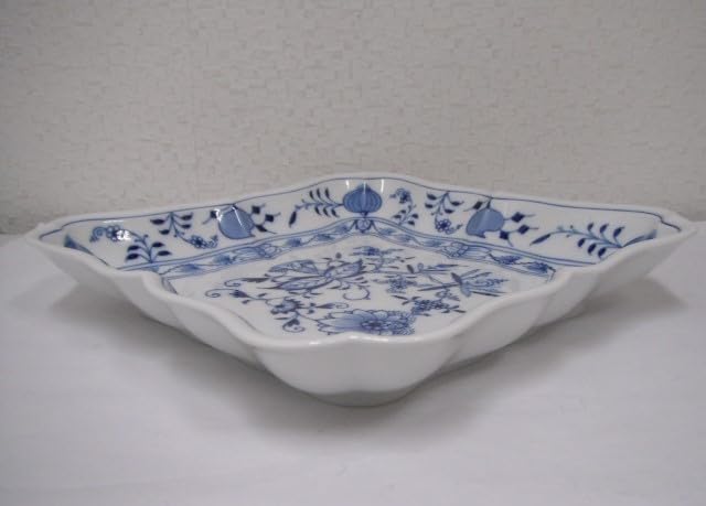 Amazon.co.jp: 128/ マイセン ブルーオニオン スクエア 角皿 プレート