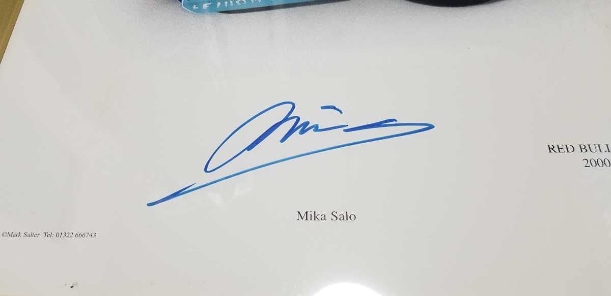 Amazon.co.jp: F1、直筆サイン、写真。F1ドライバー、ミカ・サロの直筆