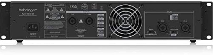 Amazon | Behringer パワーアンプ 最大出力500Wx2 スピコンコネクター