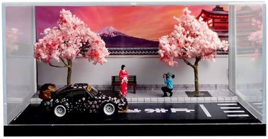 Amazon.co.jp: Sakura限定品MA 1/64 ガレージ 車庫 ジオラマ Sakura