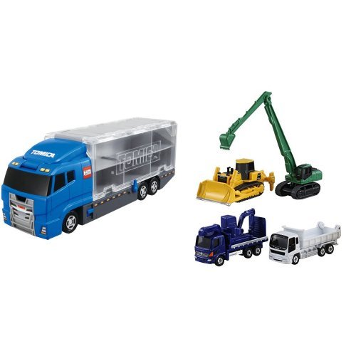Amazon | トミカ おかたづけコンボイ&建設車両セット5 | ミニカー