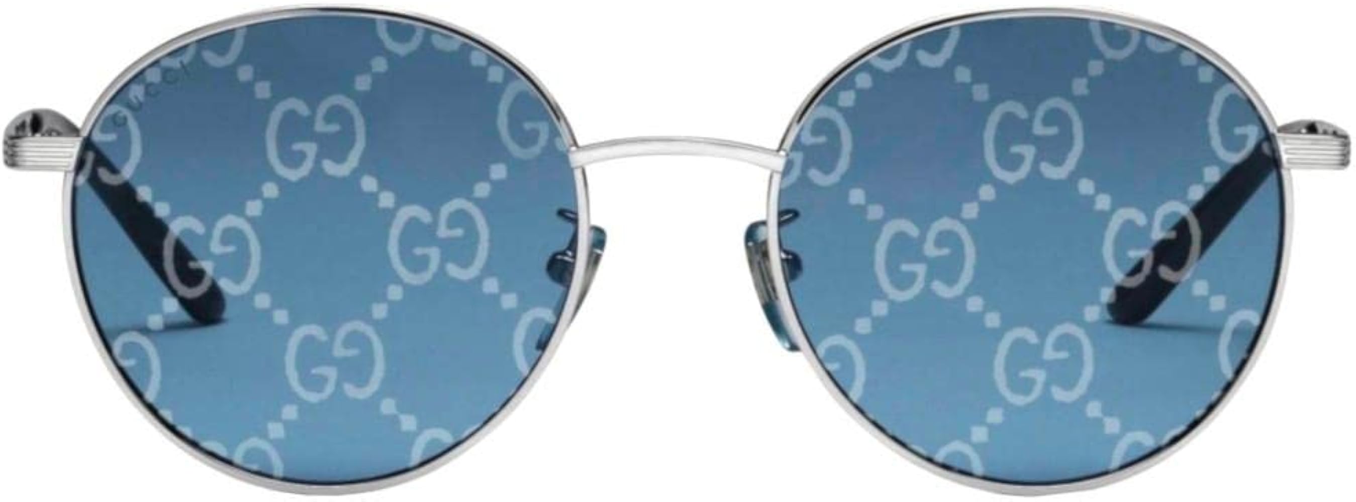 GUCCI サングラス グレーブルー オーバルフレーム サングラス ・クリア