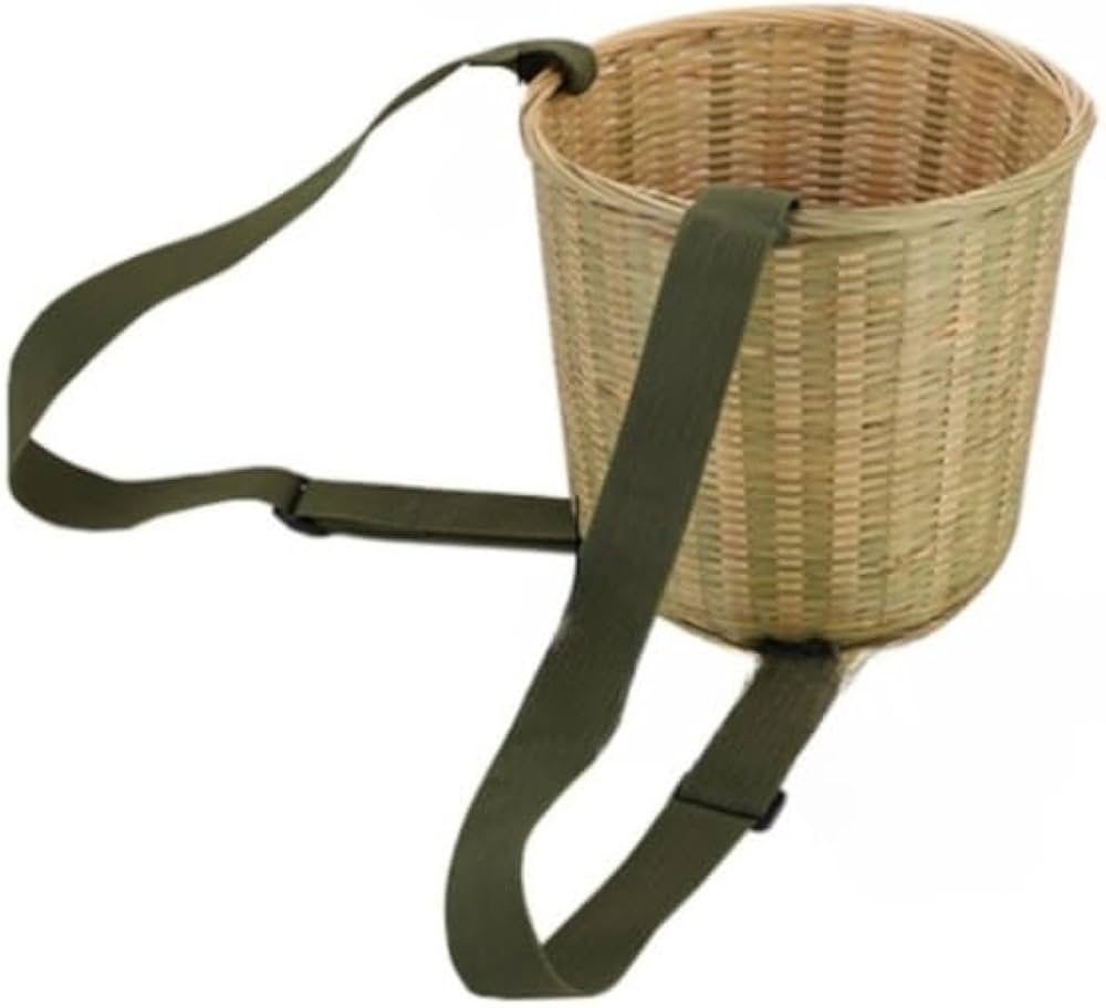 Amazon.co.jp: Emidor 背負いかご 天然竹製 大容量 収穫用 山菜
