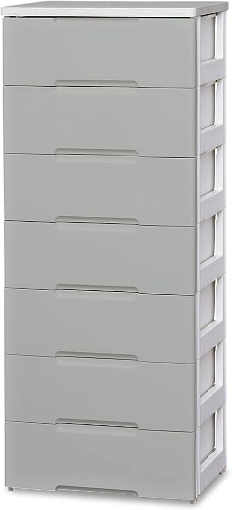 Amazon｜アイリスオーヤマ チェスト 7段 木天板 プラスチック 完成品