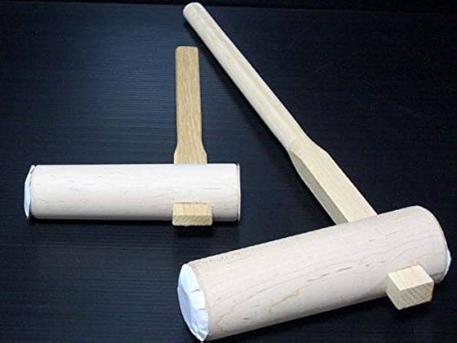 Amazon | 餅つき用 杵（きね） 子供用 大小2本セット | オフィス木村