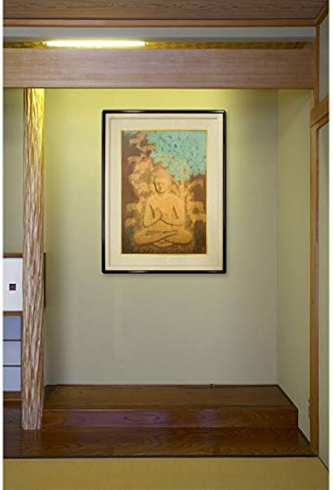 Amazon.co.jp: 平山郁夫『鹿野苑の釈迦』復刻画 版画 仏画 お釈迦様