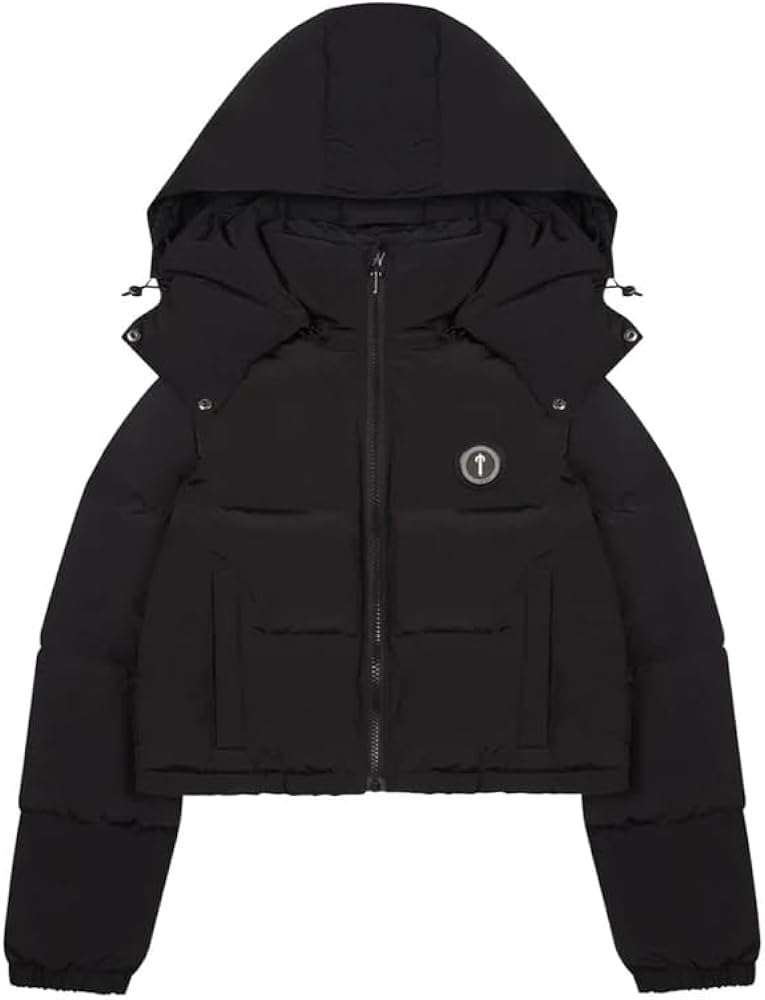 Amazon | 冬のTrapstar連帽ジャケットダウンジャケット長袖ショート