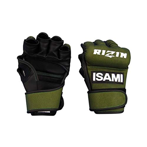Amazon | ISAMI イサミ RIZIN オープンフィンガーグローブ 合皮 日本製