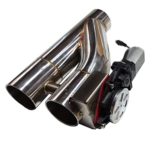 Amazon | 76mm マフラー可変電動バルブ 同時に開閉 音量調整 バイパス