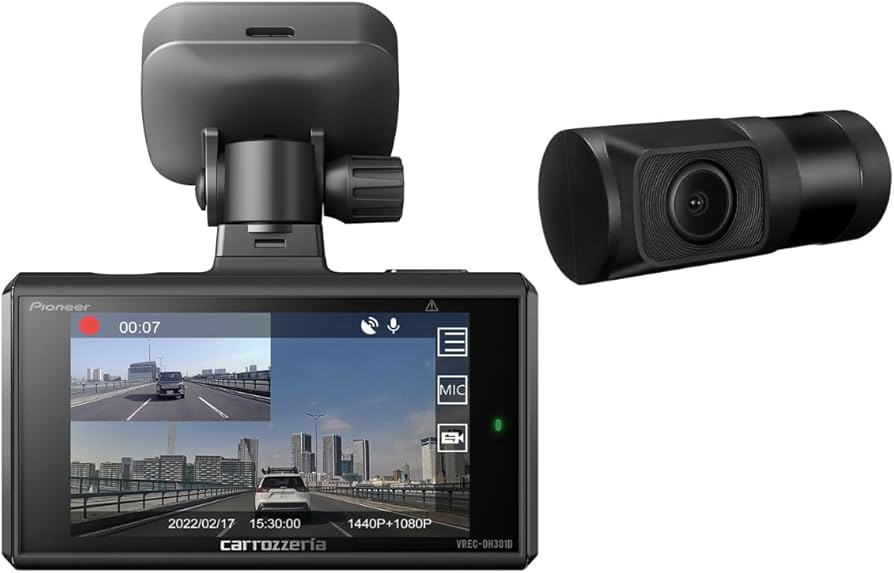 Amazon | Pioneer ドライブレコーダー VREC-DH301D 前後2カメラ 前370