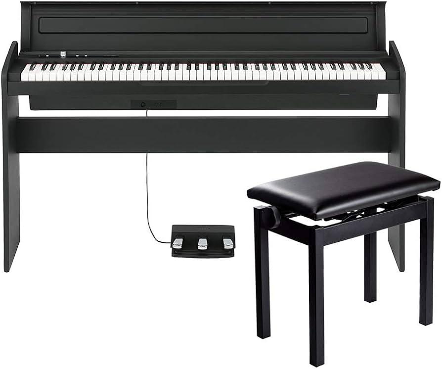 Amazon | コルグ KORG LP-180 BK 高低自在椅子付き 電子ピアノ | 電子