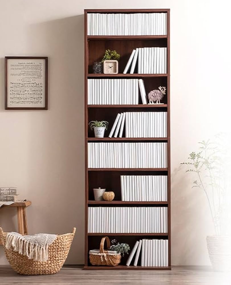 Amazon｜本棚 ほんだな 幅60cm 60センチ 高さ180cm 180センチ 漫画 本