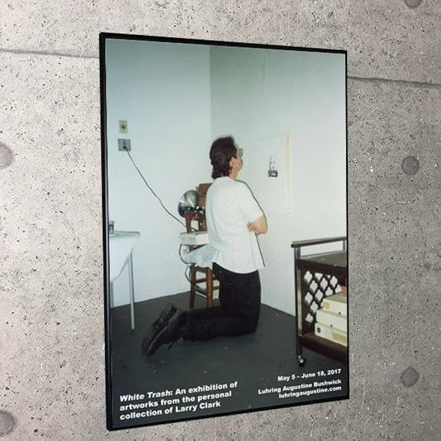 Amazon.co.jp: 額装済 White Trash2017 ラリー クラーク Larry Clark