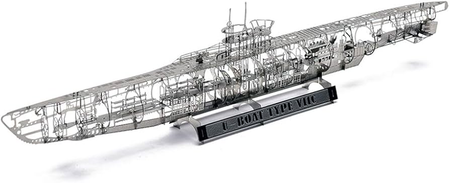 Amazon.com: Jasmine Model U-Boat Untersee-Boot Submarine Type VIIC