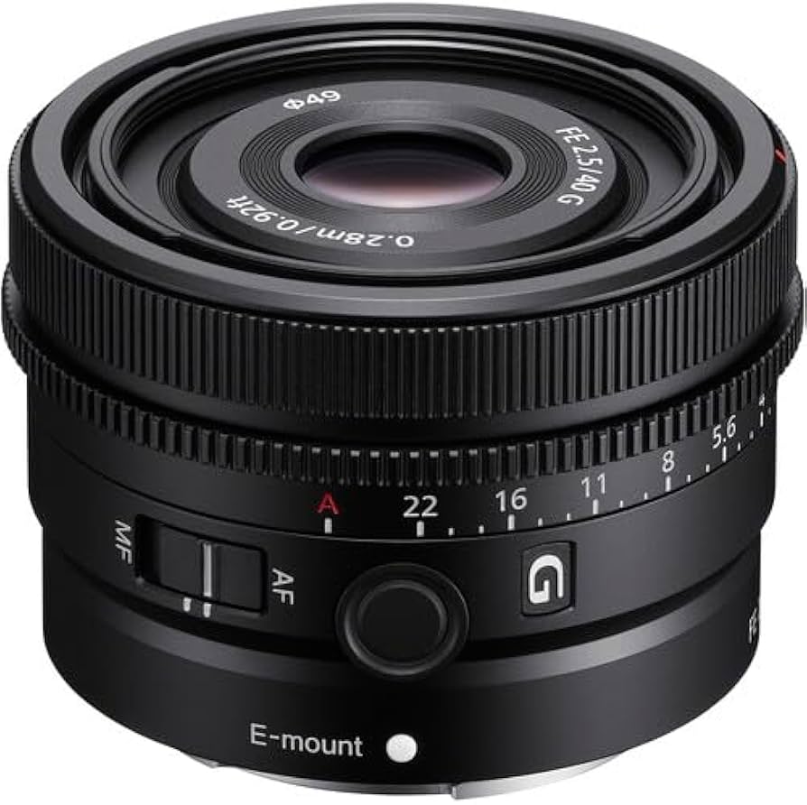 Amazon.com : Sony FE 40mm f/2.5 G Full Frame Ultra Compact Prime