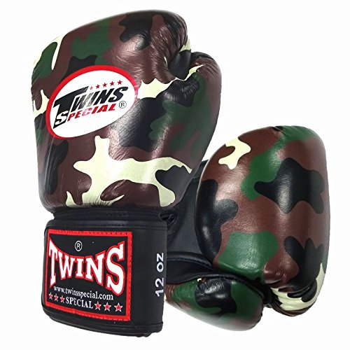 Amazon.co.jp: Twins ボクシンググローブ 本革製 ARMY Red 14オンス