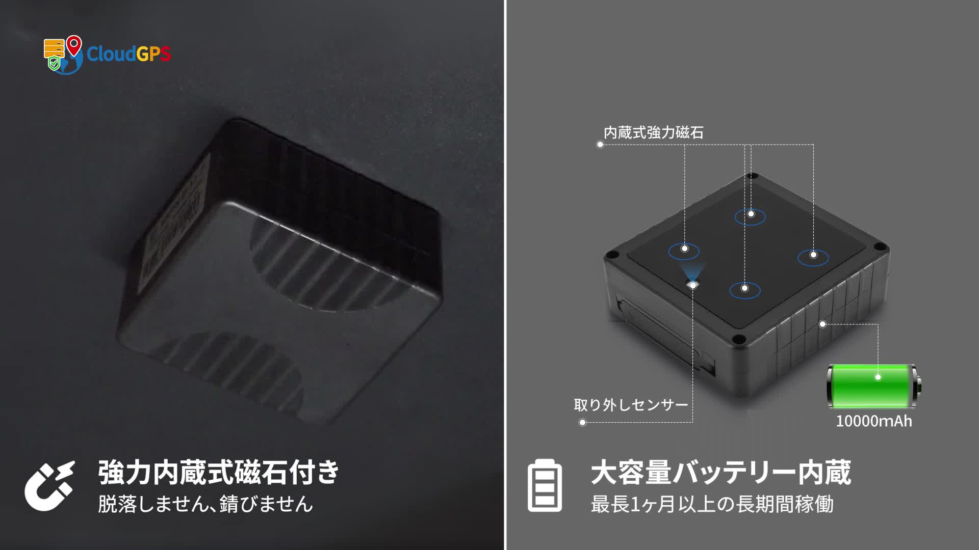 Amazon.co.jp: CloudGPS 車両追跡用 大容量GPS発信器 【plan-LH1