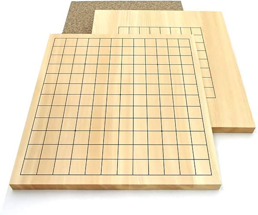 Amazon | 木製囲碁盤 本榧に次ぐ ヒバ材9・13路盤（裏表）入門にも