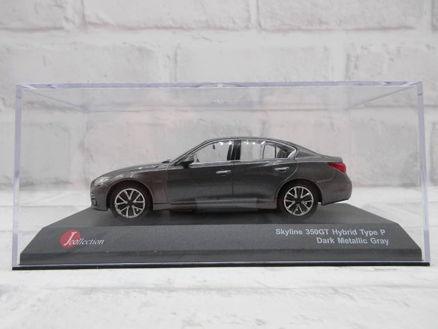 1/43 京商日産スカイライン350GTハイブリッドミニカーグレー