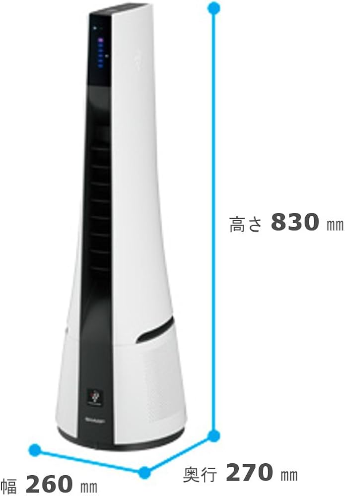 Amazon | SHARP プラズマクラスター搭載 スリムイオンファン ブルー系