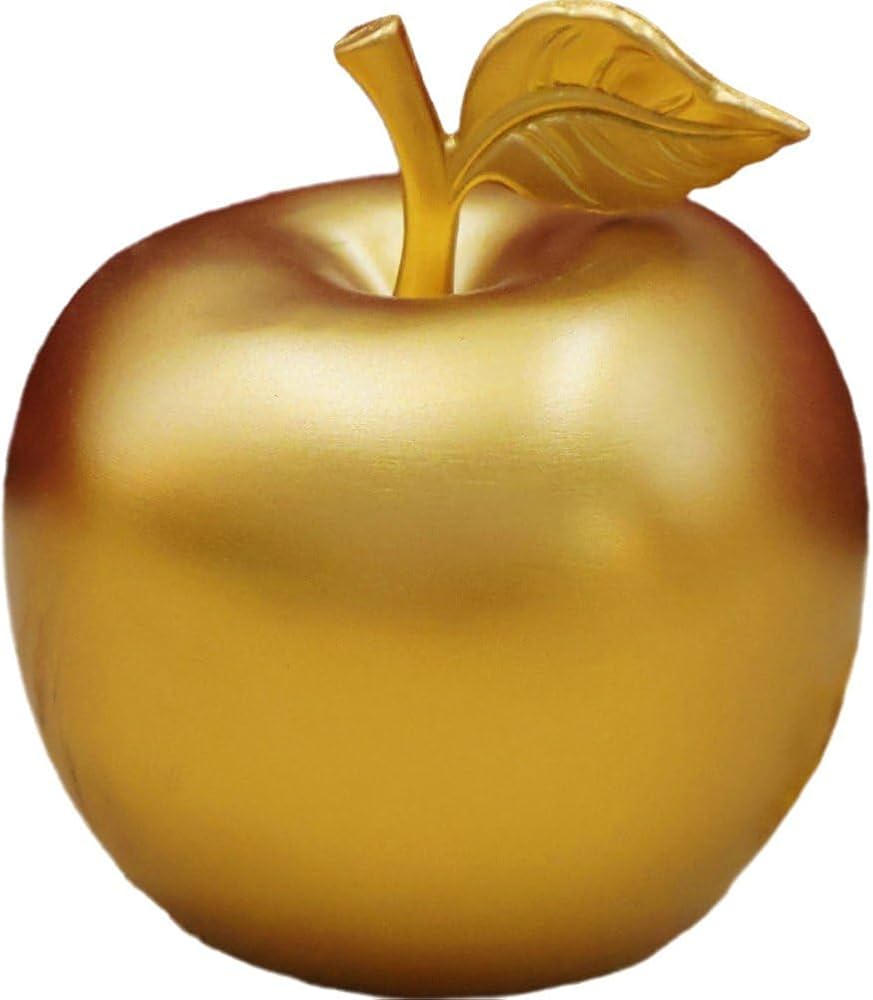 Amazon.co.jp: 真鍮アップル リンゴ 置物 金属リンゴの像 シックな