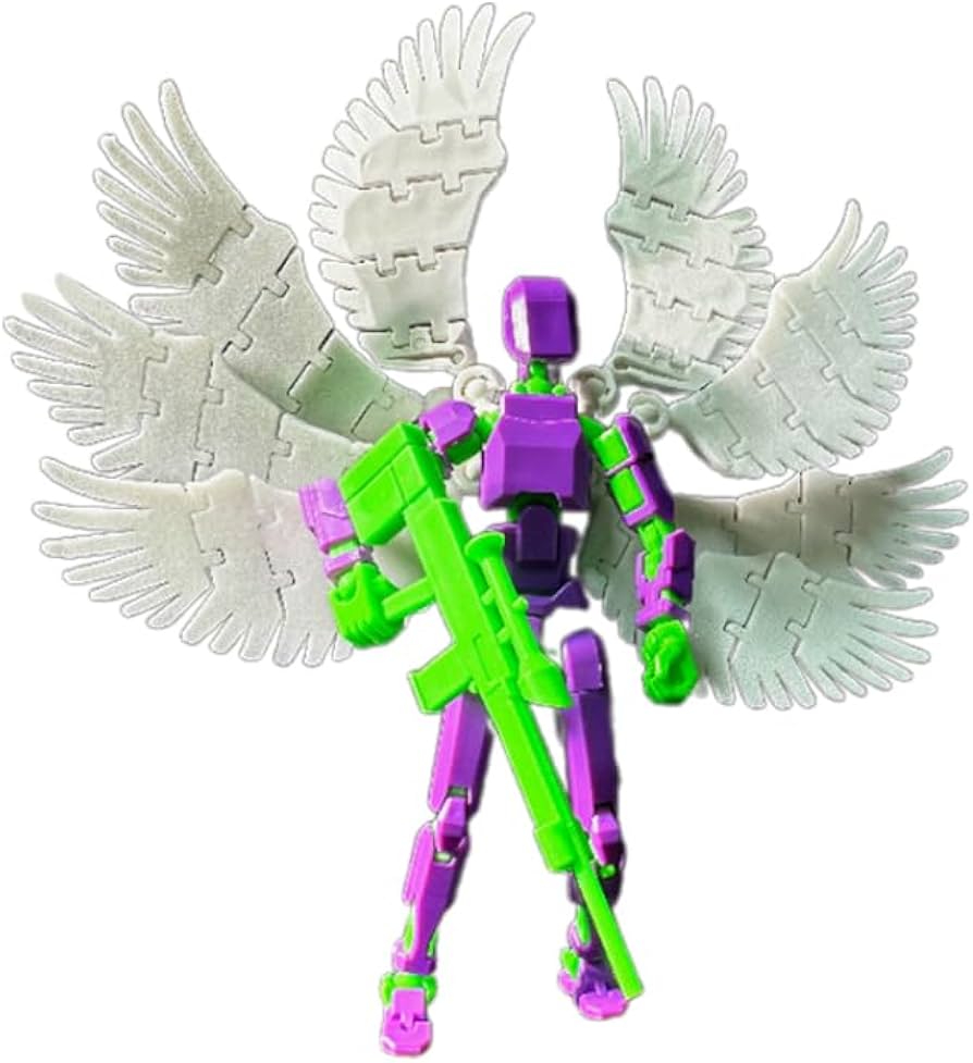 Amazon | miihello T13 アクションフィギュア 8つの翼付き レディース