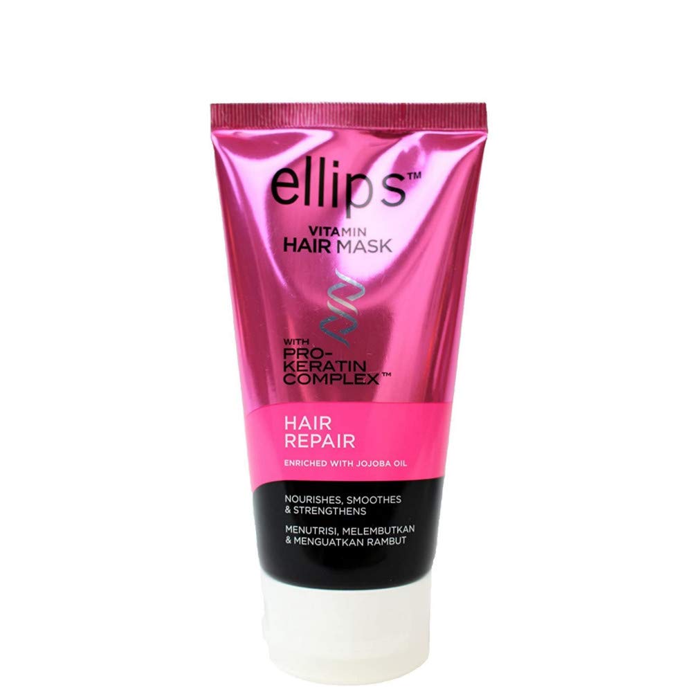 Amazon | ellips エリップス ビタミン ヘアマスク (ピンク）ヘアリペア