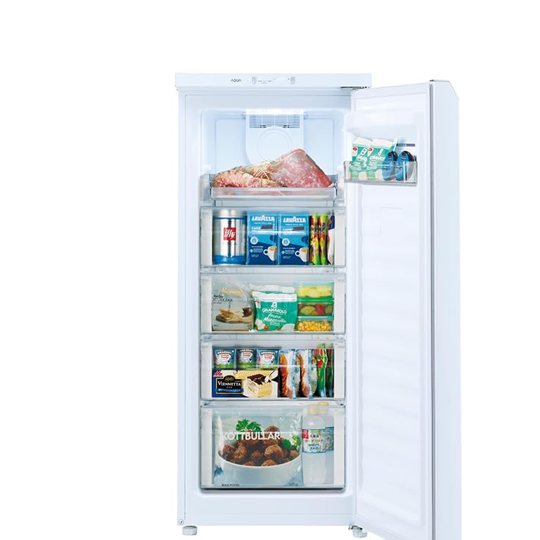 Amazon.co.jp: AQF-GS13J-W(クリスタルホワイト) 1ドア冷凍庫 右開き