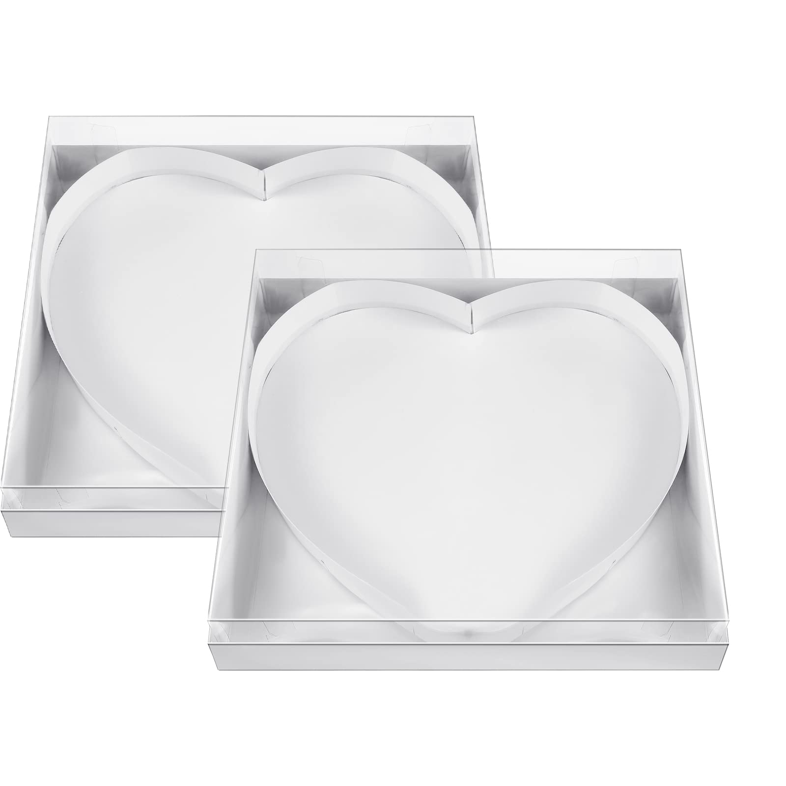 Amazon.co.jp: 2個 12インチ ダンボール ハート型ボックス ハート