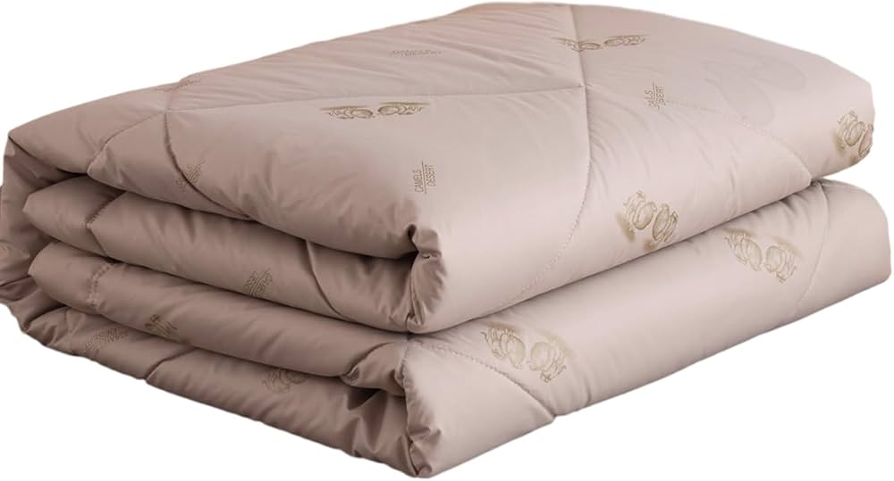 キャメル100％ 肌掛け布団 ダブル カバー付き モリリン キャメル100