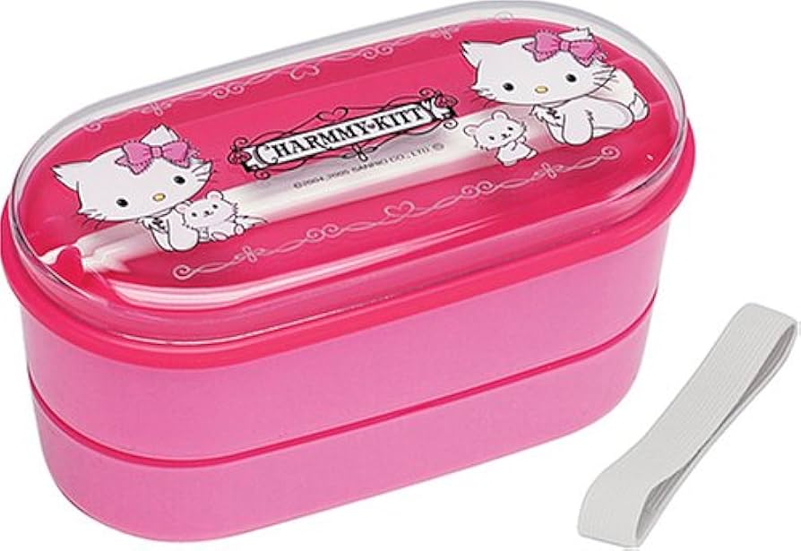 Amazon｜チャーミーキティ ランチボックス(2段・ハシ・ベルト付) SX2