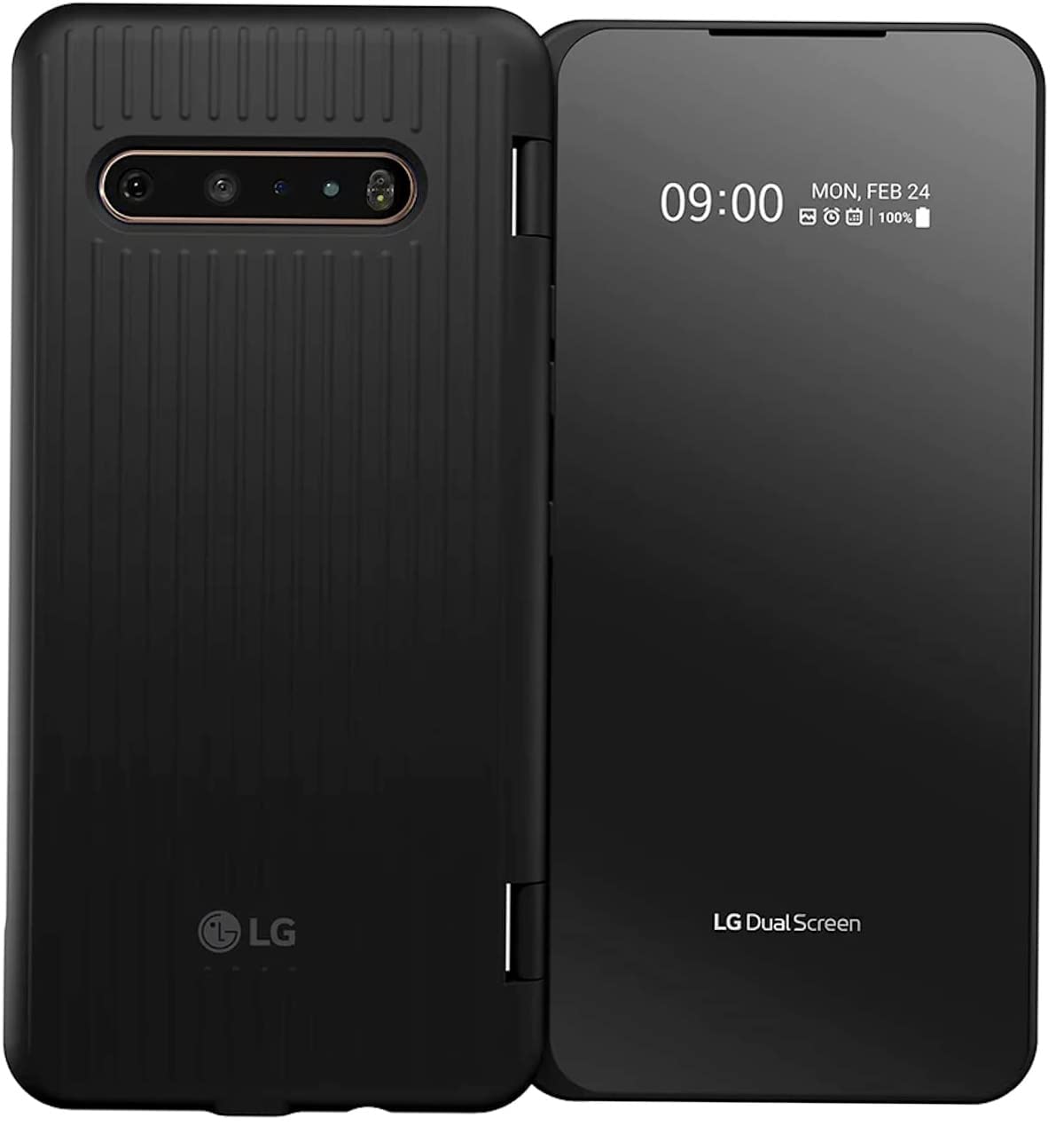 Amazon.com: Dual Screen Case for LG V60 ThinQ 5G - Black (LM-V605N