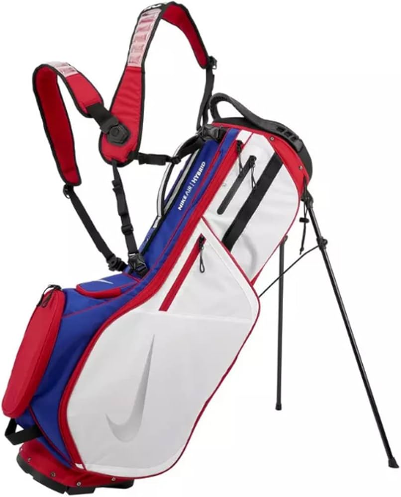 Amazon | Nike Air Hybrid 2 Golf Bag - Red/Royal/Silver | NIKE