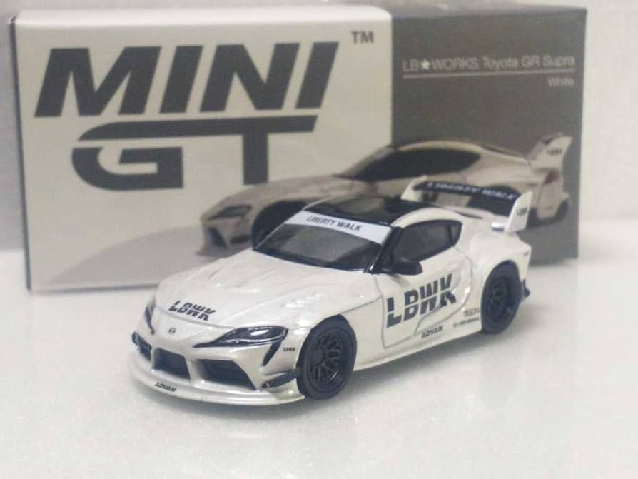 Amazon | MINI GT 1/64 LBワークス ミニカー GRスープラ 白 ホワイト