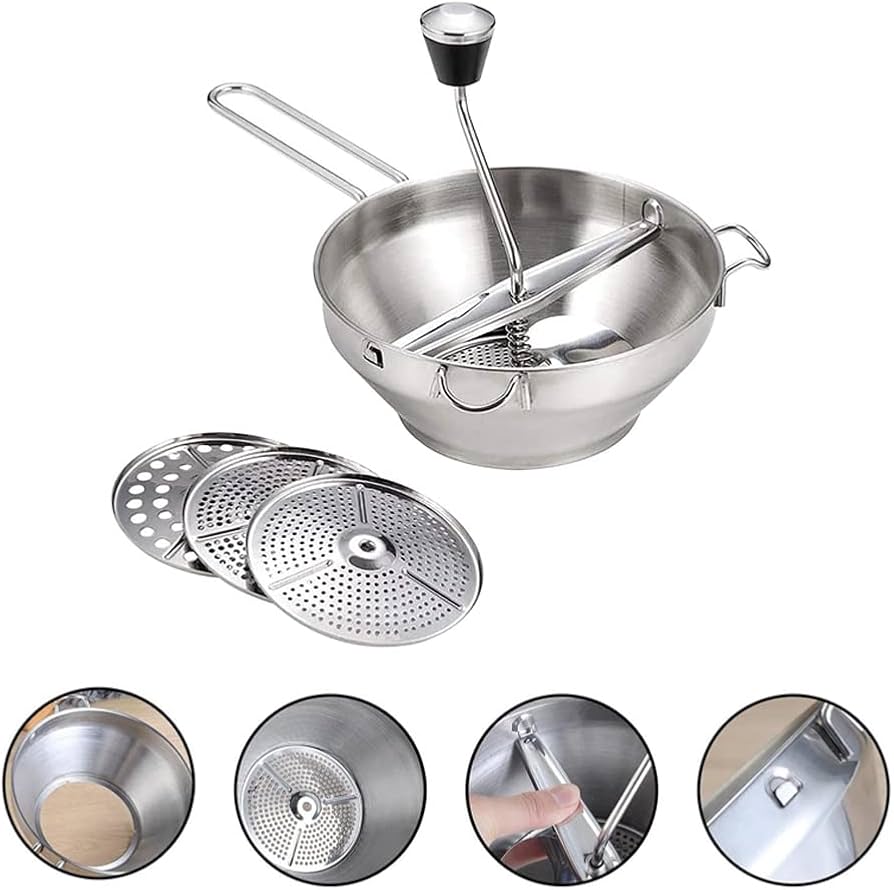 Amazon｜うらごし器 フードミル ムーラン裏ごし器 3種類替刃付き