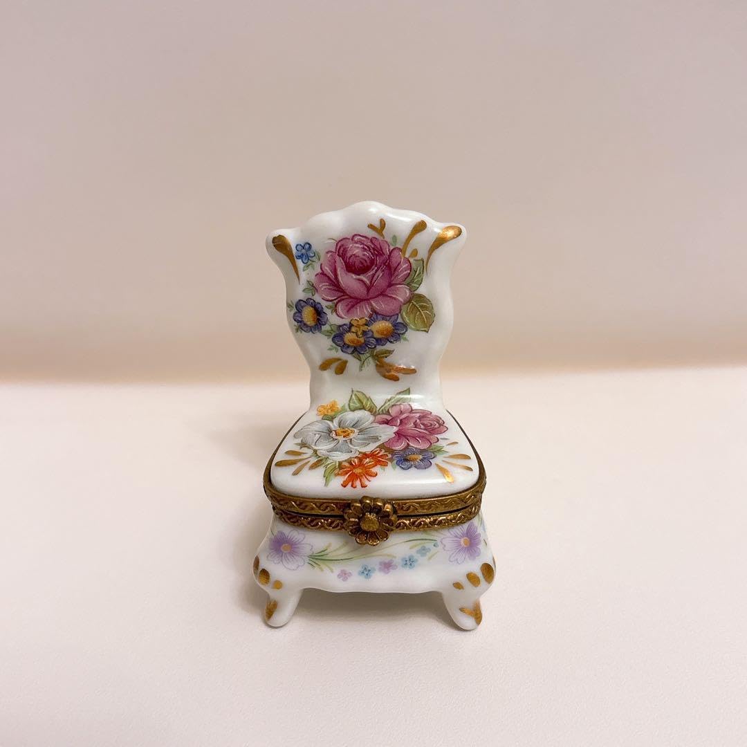 フランス リモージュボックス 椅子 ピルケース 小物入れ Amazon.co.jp