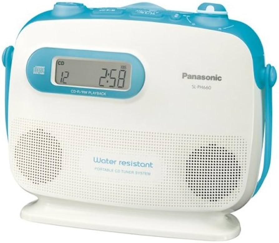 Amazon.co.jp: パナソニック ポータブルCDラジオ ブルー SL-PH660-A