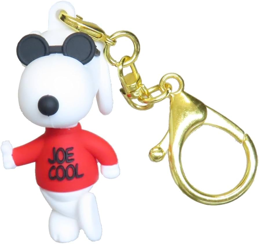 Amazon.co.jp: スヌーピー ミニフィギュアキーホルダー ジョー・クール