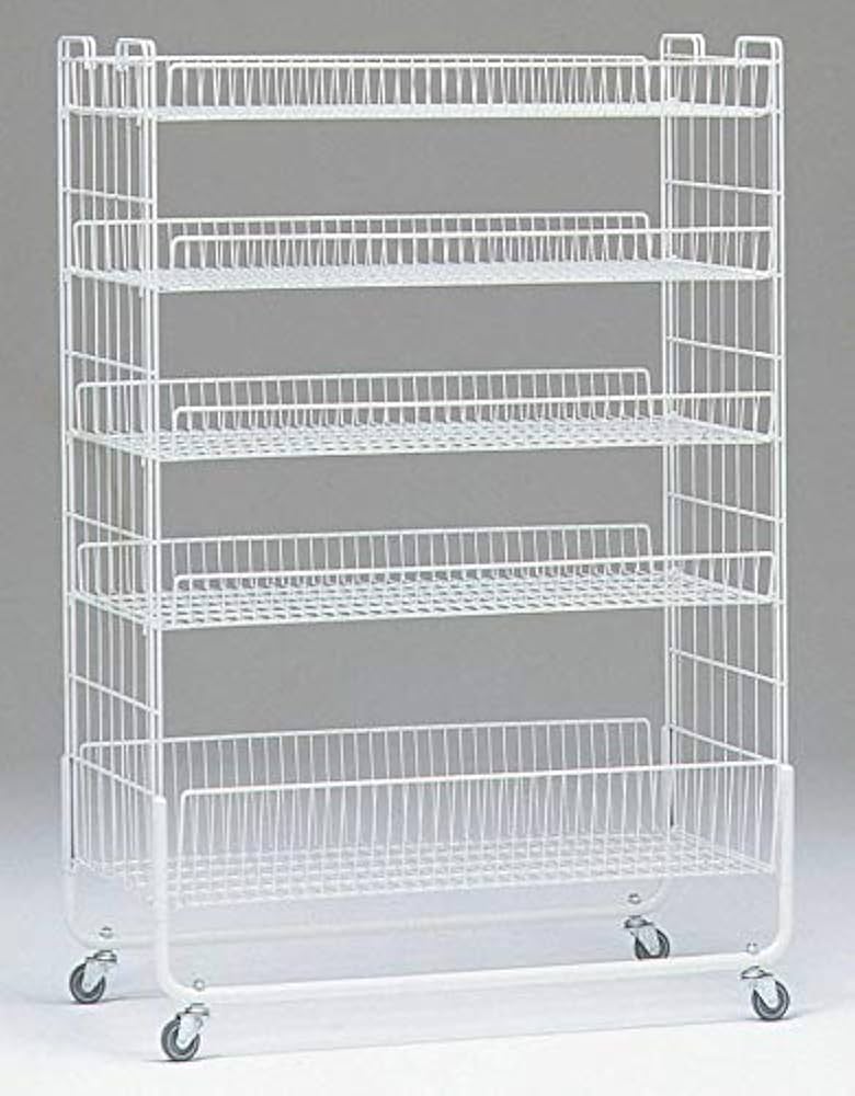 Amazon | 商品陳列スタンド 60cm幅 店舗什器ラック キャスター付き