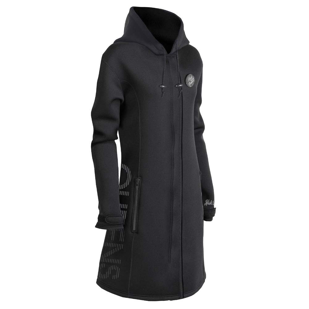 Amazon | J-FISH ラッシュガード QUEENS ツアーコート BLACK L